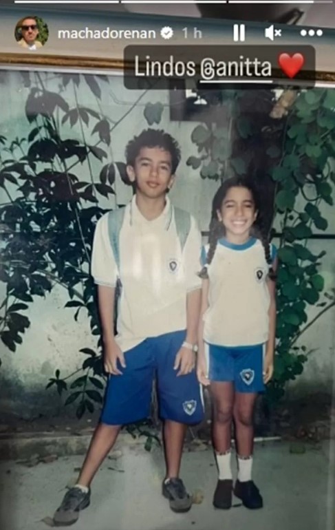 Anitta e o irmão, Renan Machado