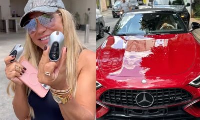 Empresária Iran Ângelo, ex do jogador Hulk, compra carro de R$ 2 milhões.