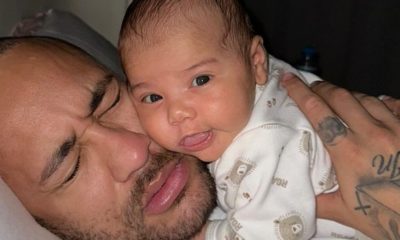 Neymar e a filha Mavie