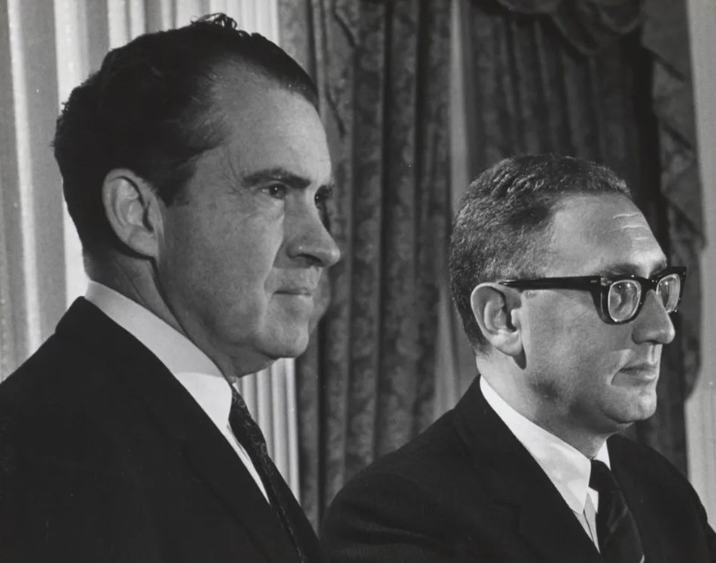 Richard Nixon e Henry Kissinger na década de 1960