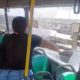 Vandalismo em ônibus no Rio