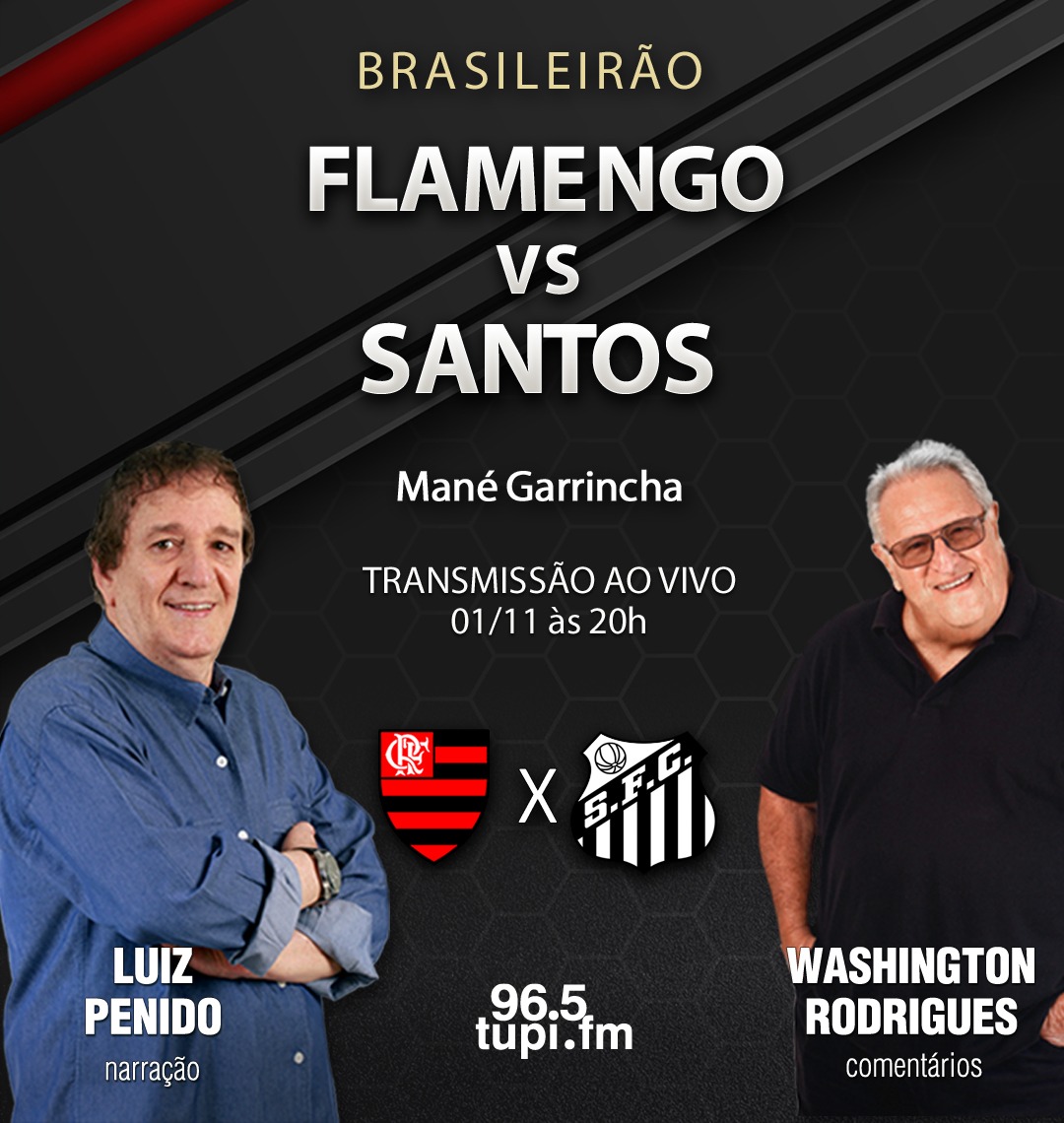 FLAMENGO X SANTOS, AO VIVO, CAMPEONATO BRASILEIRO 2023