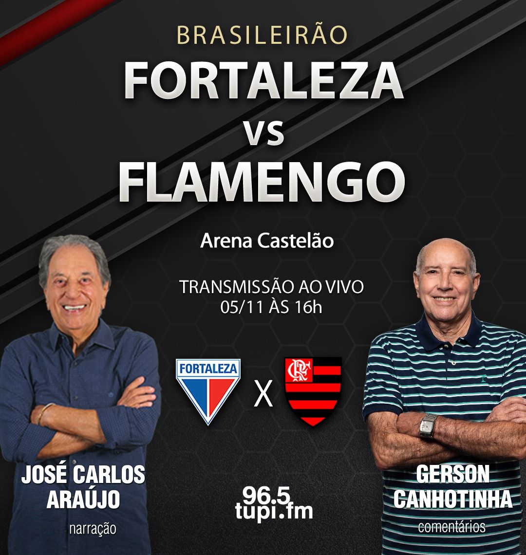 Fortaleza x Flamengo ao vivo: onde assistir ao jogo do Brasileirão