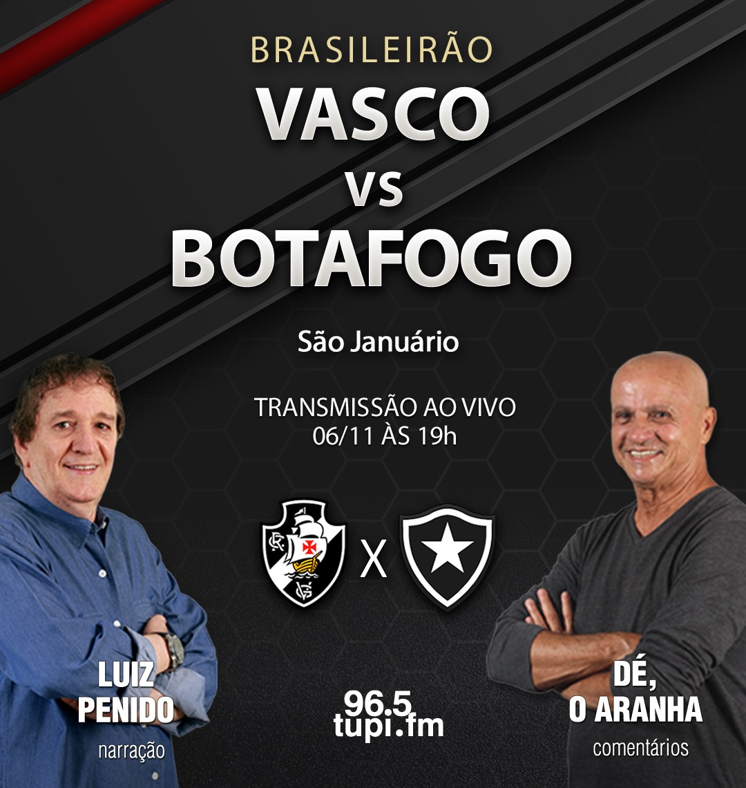 Vasco x Botafogo ao vivo: onde assistir ao jogo do Brasileirão online