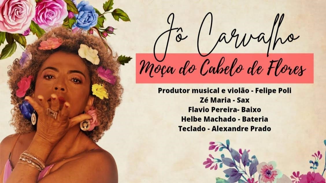 Em noite mágica, Jô Carvalho sobe ao palco em 'Moça do Cabelo de Flores' (Foto: Divulgação)