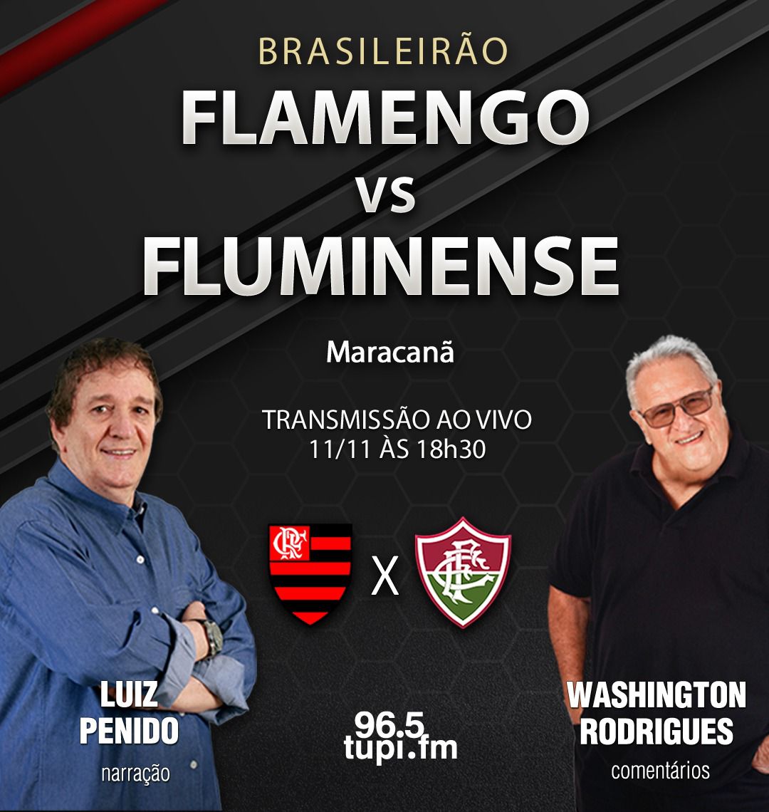 Transmissão ao vivo de Flamengo x Fluminense pelo Brasileirão