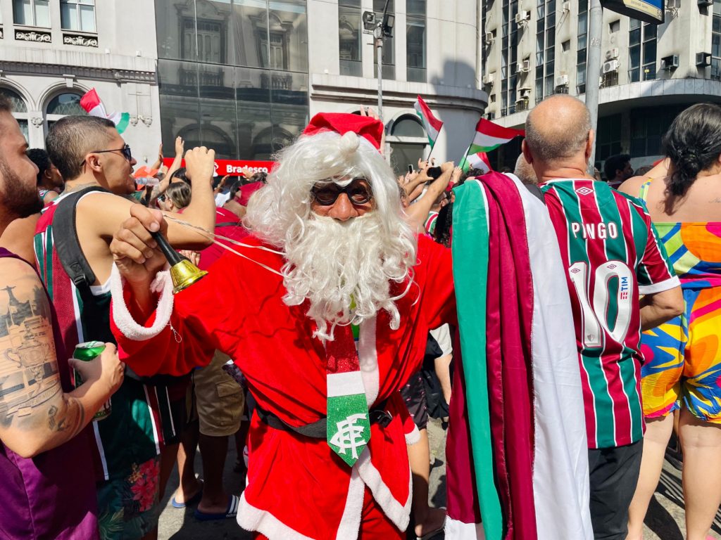 Festa do Fluminense em comemoração ao titulo na libertadores