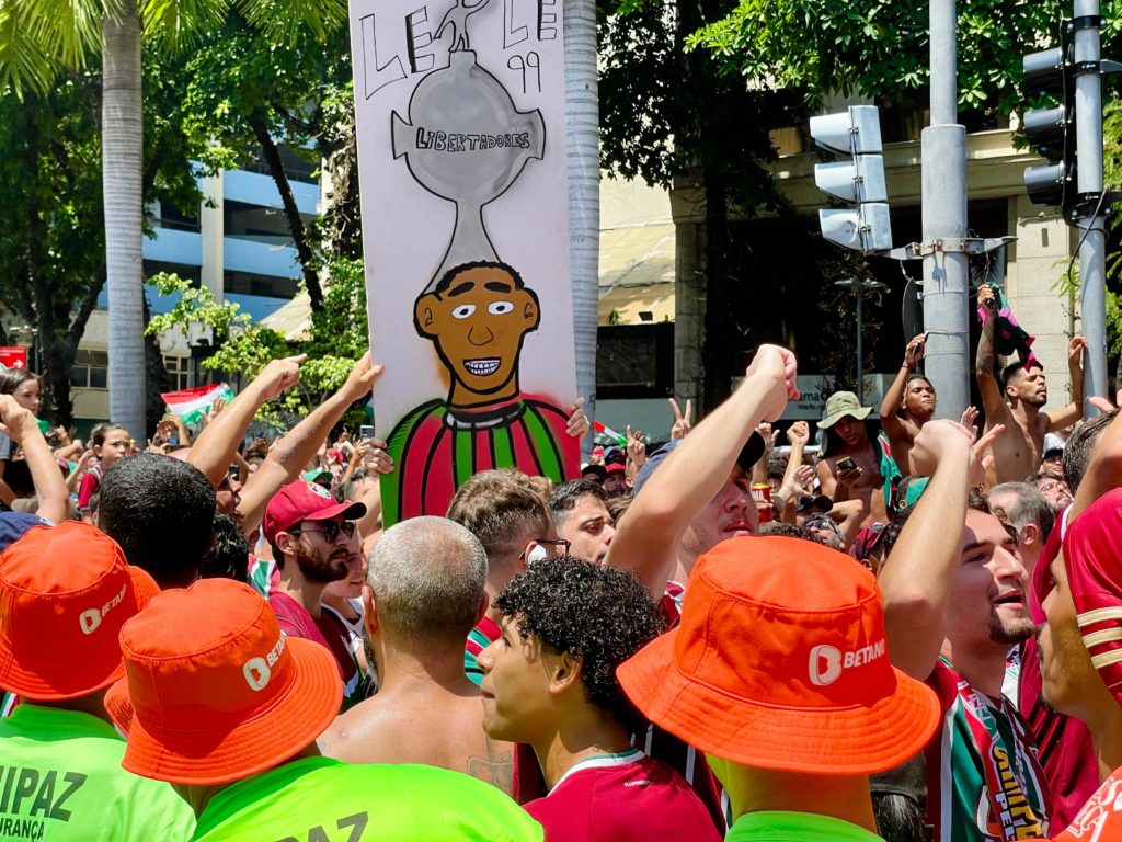 Festa do Fluminense em comemoração ao titulo na libertadores