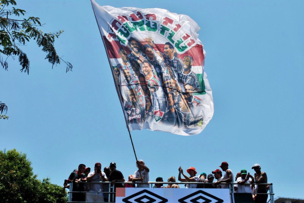 Festa do Fluminense em comemoração ao titulo na libertadores
