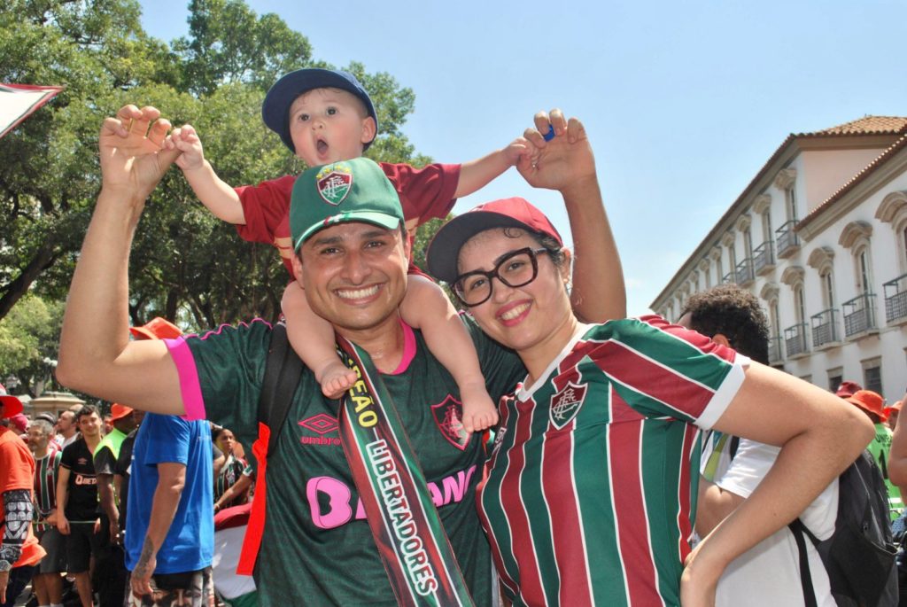 Festa do Fluminense em comemoração ao titulo na libertadores