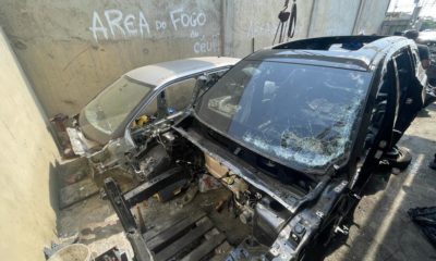 Trio é preso após desmanchando carros roubados na Zona Oeste do Rio (Foto: Divulgação)