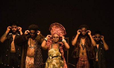 Manifesto antirracista 'Dos Nossos Para Os Nossos' em cartaz no Teatro Glauce Rocha no Centro do Rio (Foto: Divulgação)