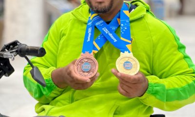 Atleta Paralímpico de projeto social da PM é bicampeão no Parapan-Americanos 2023 (Foto: Divulgação)
