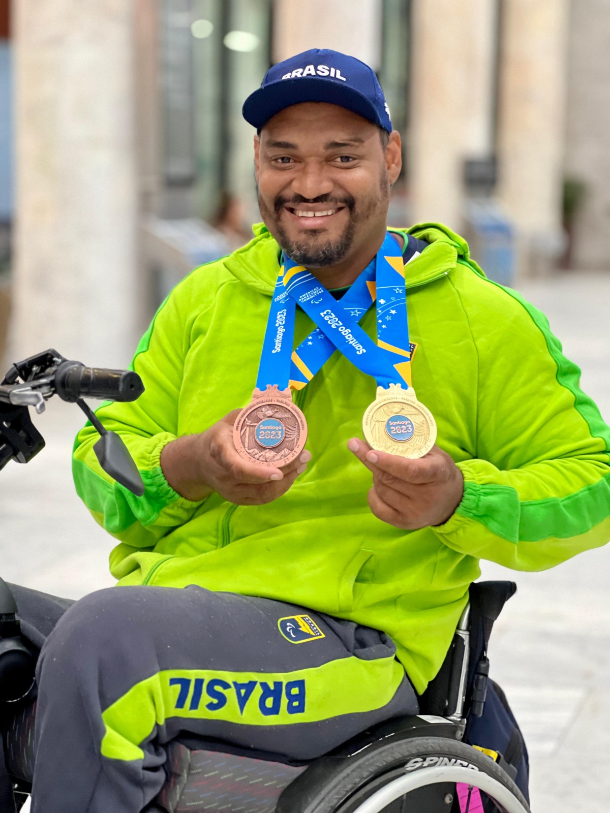 Atleta Paralímpico de projeto social da PM é bicampeão no Parapan-Americanos 2023 (Foto: Divulgação)