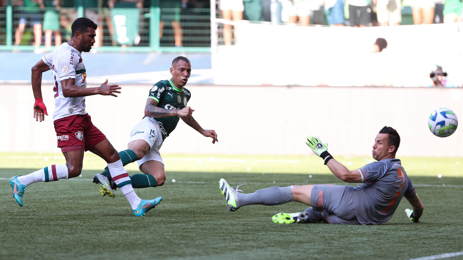 VÍDEO  Breno Lopes abre o placar para o Palmeiras contra o Fluminense