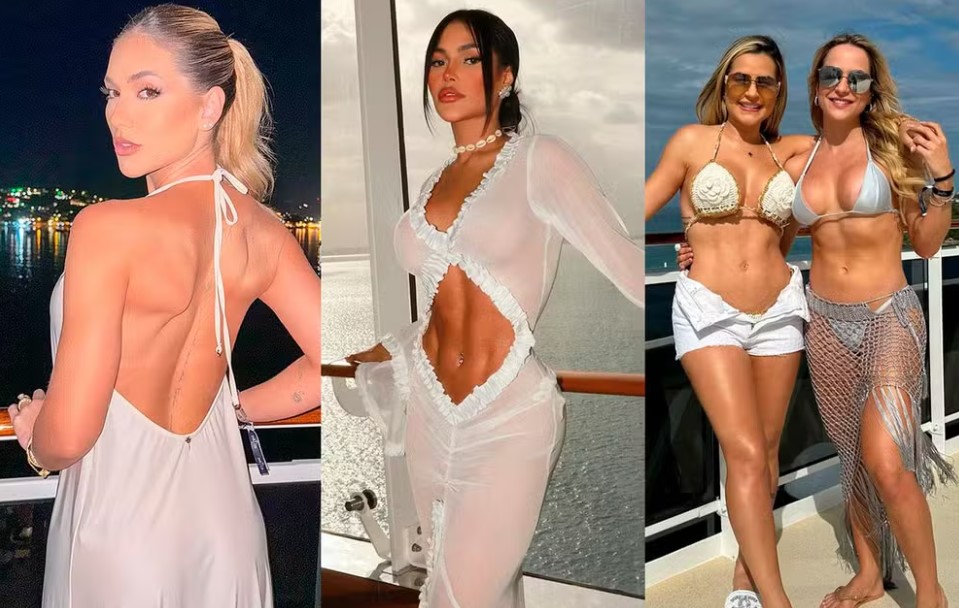 Famosos curtem o cruzeiro de Neymar