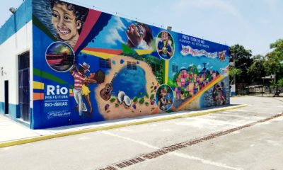 Piscinão de Ramos ganha murais de grafite