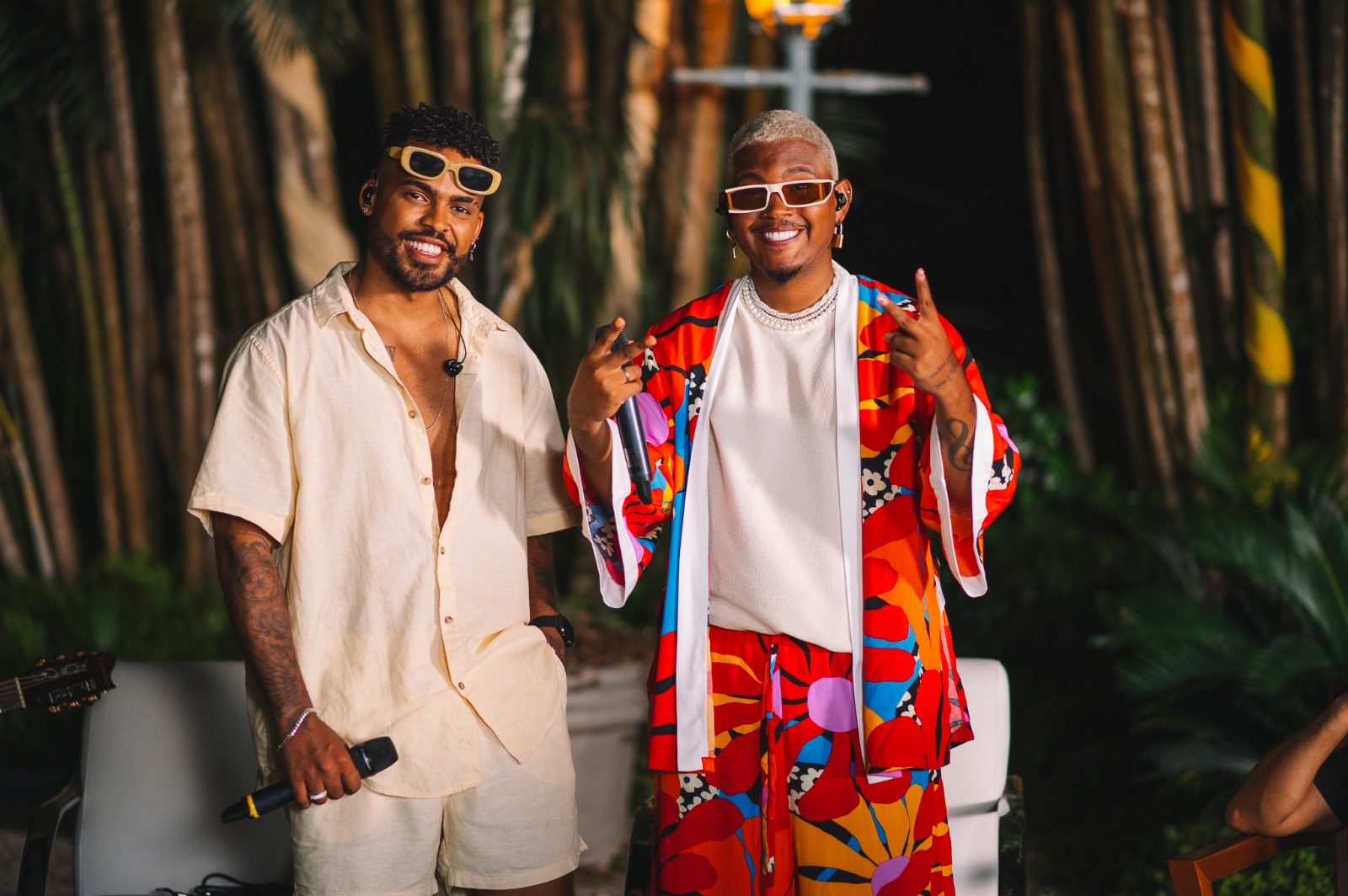 Lucas e Orelha lançam 4ª edição do 'Virou Pagode' (Foto: Divulgação)