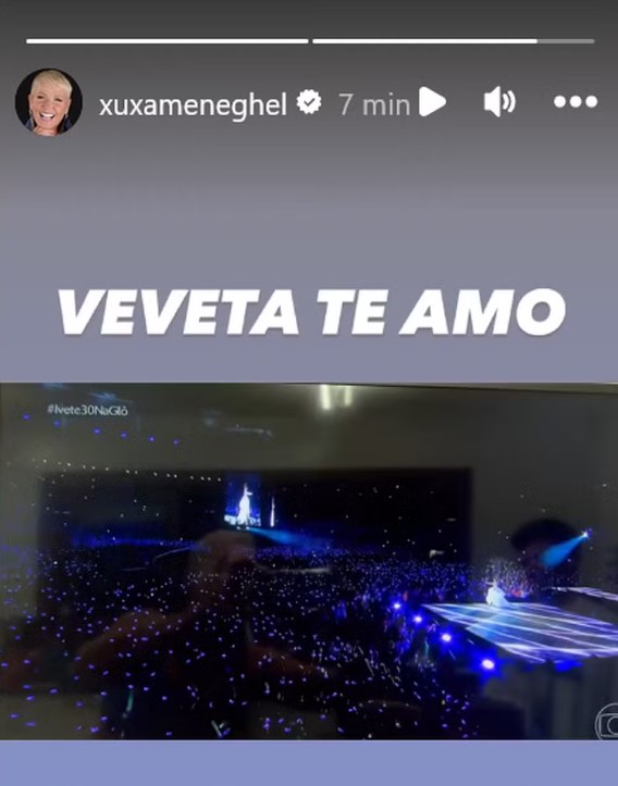 Xuxa Meneghel parabeniza Ivete Sangalo por show no Maracanã