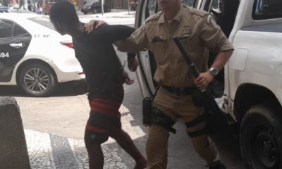 Guardas Municipais prendem suspeito de furto.