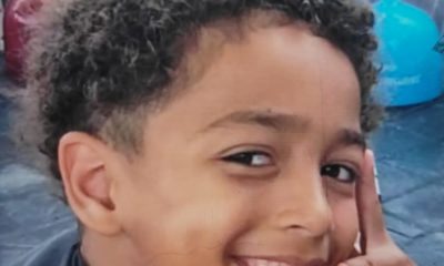 Edson Davi, de seis anos, desapareceu na praia da Barra da Tijuca.