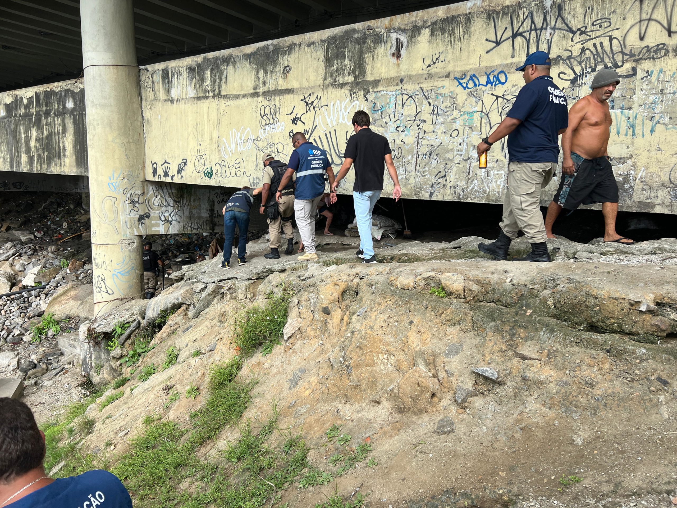 Prefeitura do Rio realiza grande operação de ordenamento embaixo do viaduto de São Conrado (Foto: Divulgação)