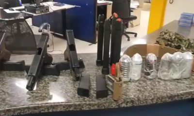 Armamento de guerra é apreendido com criminosos na Linha Amarela
