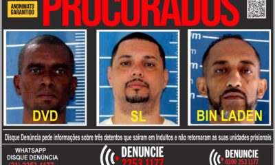 Disque Denúncia pede informações sobre presos que não retornaram após 'saidão'