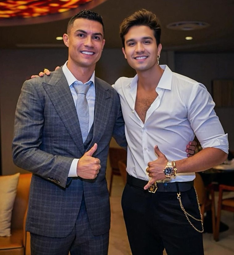 Luan Santana e Cristiano Ronaldo