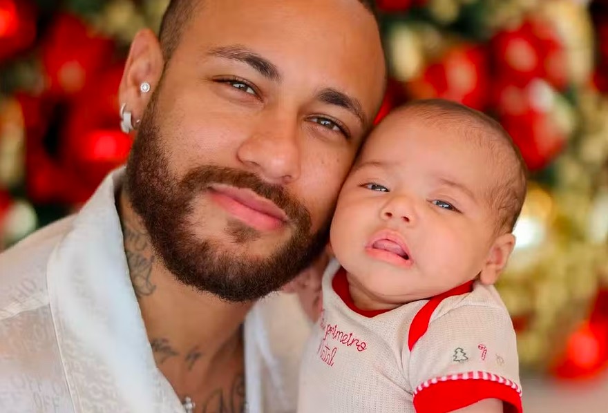Neymar e a filha Mavie