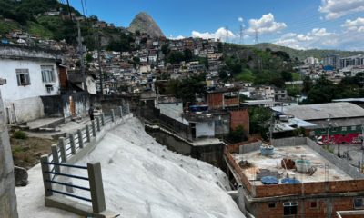 Obras de contenção no Andaraí