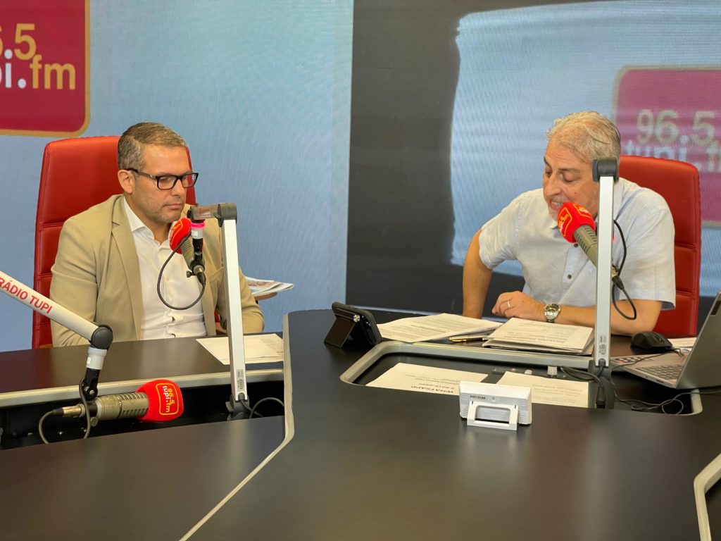 Secretário de Estado de Transformação Digital do Rio de Janeiro, Mauro Farias e Clóvis Monteiro