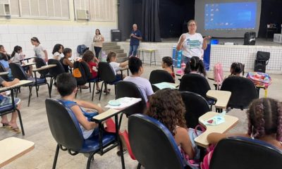 Detran.RJ promove, em escolas da rede municipal, atividades para crianças em férias (Foto: Divulgação)