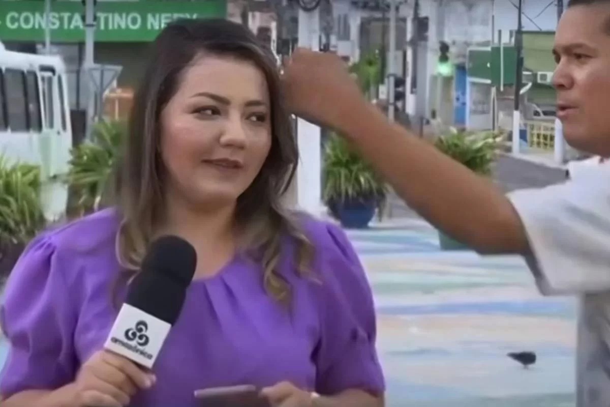 Repórter da TV Globo leva soco ao vivo e situação impressiona; assista! (Foto: Divulgação)