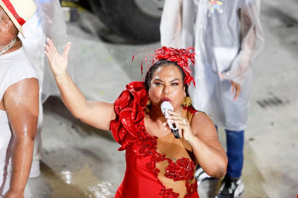 Cantora Pipa Brasey se une a grandes nomes da música ao comandar carro de som na Sapucaí (Foto: Divulgação)