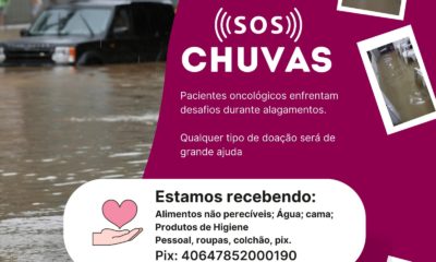 Instituto realiza campanha solidária para pacientes de câncer afetados pela chuva (Foto: Divulgação)