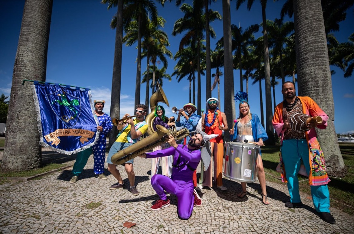 Orquestra Voadora faz ensaio técnico no Rio (Foto: Renan Areias/ Divulgação)