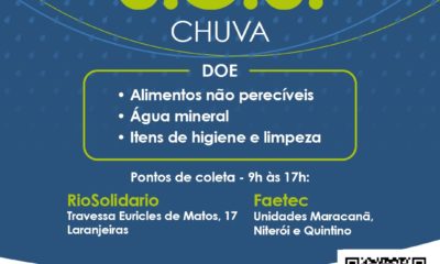 RioSolidario e Faetec mobilizam apoio para vítimas de enchentes no estado do Rio