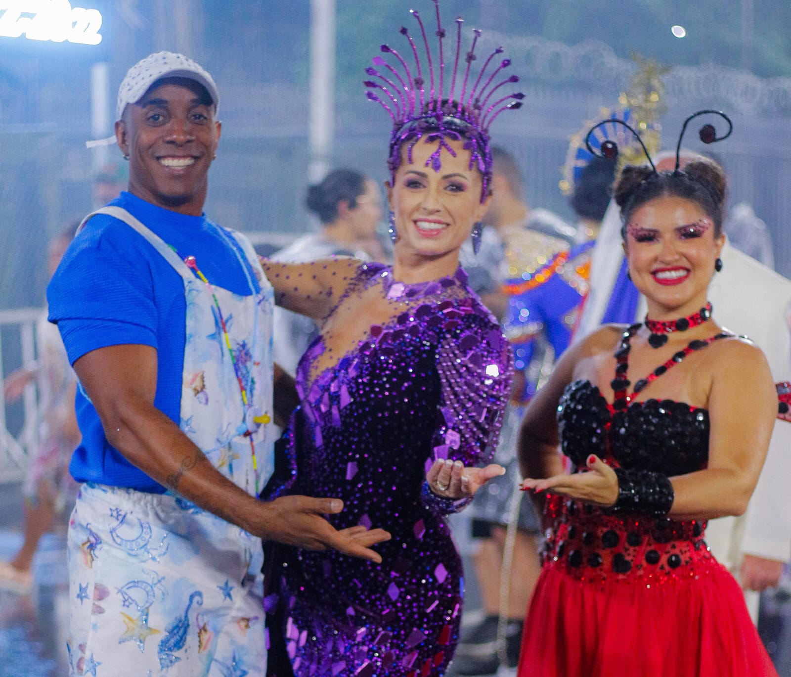 Primeiro casal da União da Ilha ganha reforço da personal e musa Tatiana Breia na preparação para o Carnaval (Foto: Divulgação)