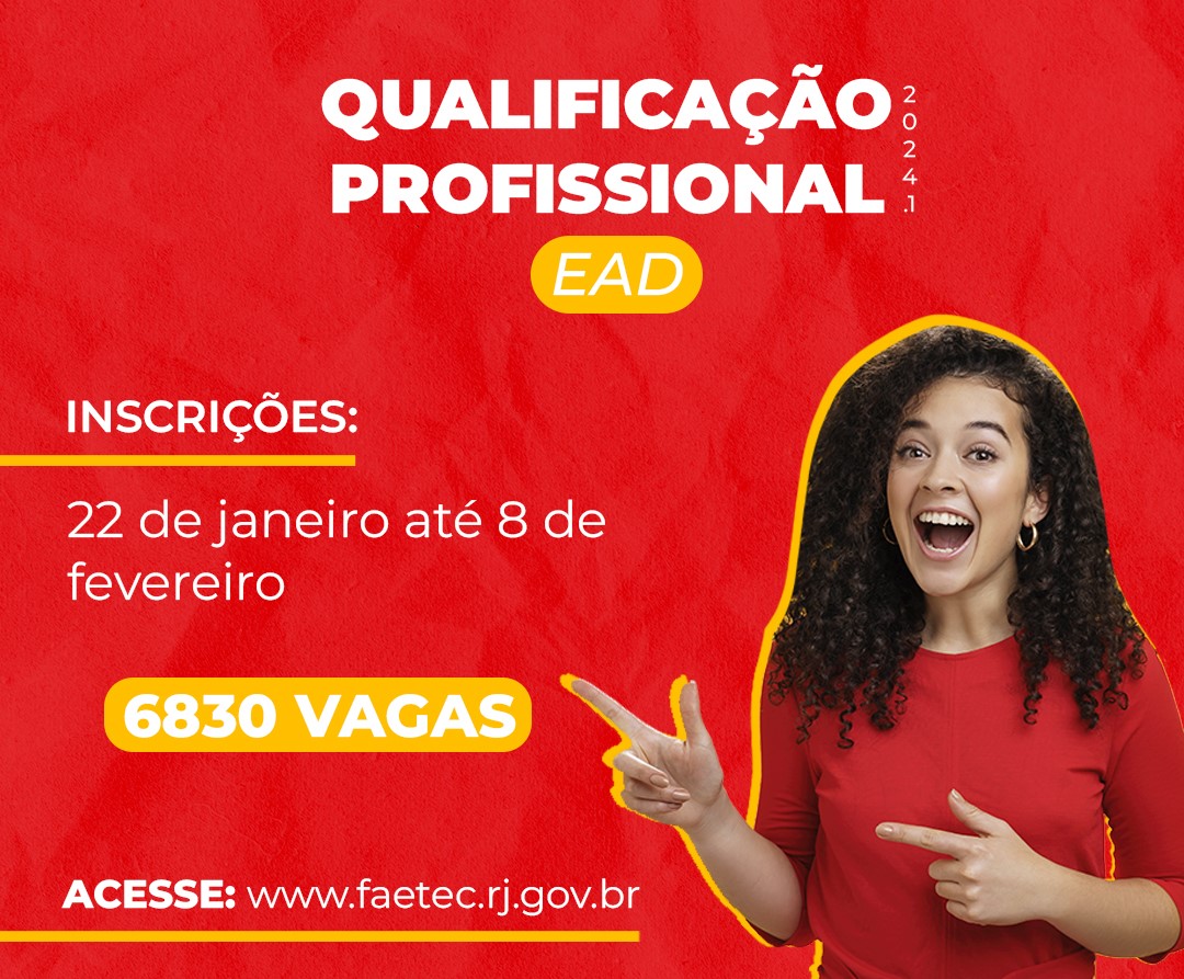 Faetec oferece cursos em formato EAD