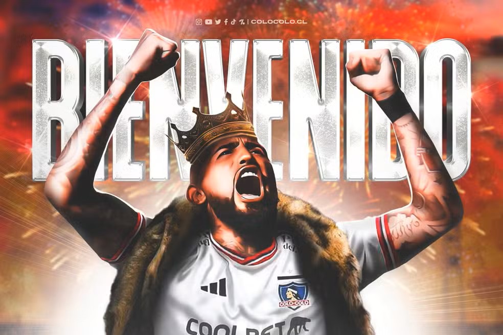 Vidal é anunciado pelo Colo-Colo