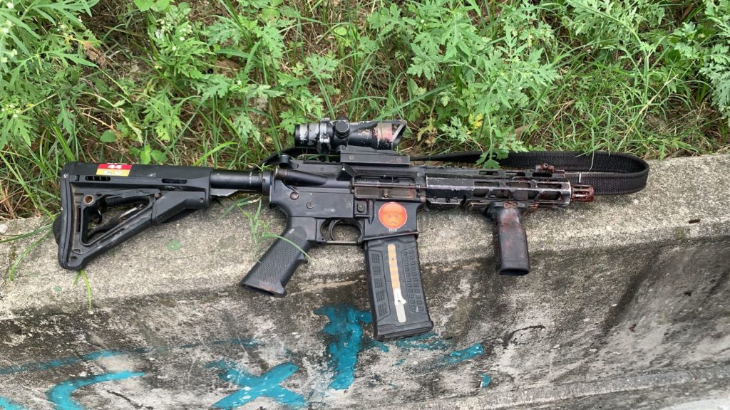 Apreensão feita durante megaoperação da Polícia Militar no Rio de Janeiro