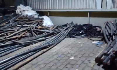 Polícia Civil apreende quase cinco toneladas de cabo telefônico
