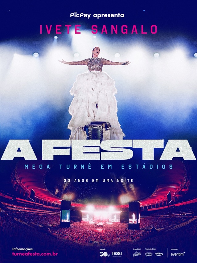 Ivete Sangalo anuncia 'A FESTA', mega turnê em estádios, que celebra seus 30 anos de carreira (Foto: Divulgação)