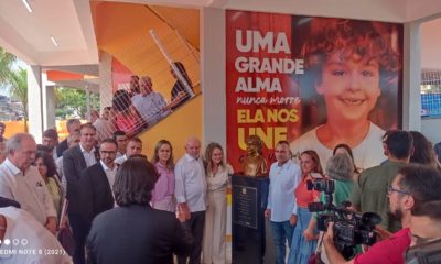 Lula participa de inauguração de escola em Belford Roxo, na Baixada (Foto: Marcos Antônio de Jesus/ Super Rádio Tupi)