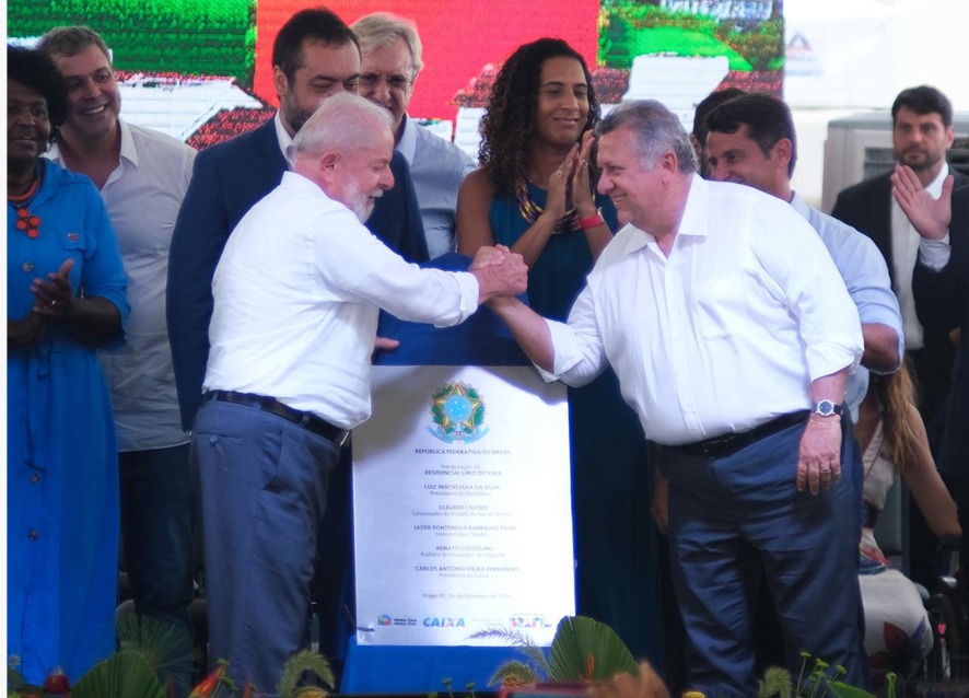 Lula participa de entrega de mais de 1,3 mil moradias do programa 'Minha Casa, Minha Vida', em Magé (Foto: Divulgação)
