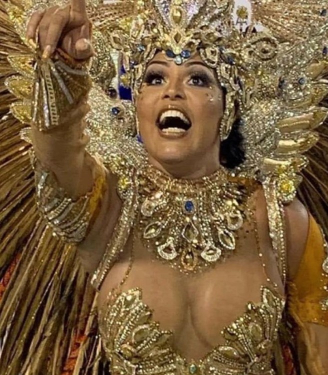 Musa Patricia Chelida promete brilhar no desfile da Unidos da Tijuca neste domingo (Foto: Divulgação)