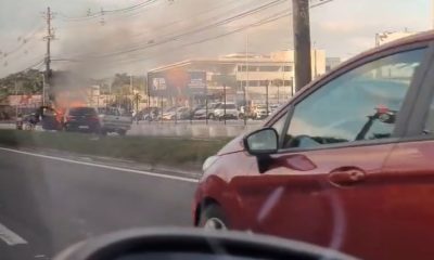 Tiroteio na Gardênia deixa homem morto e carros incendiados (Foto: Divulgação)
