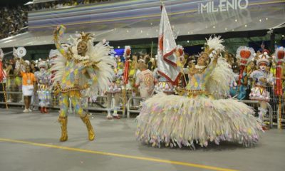Mocidade Alegre é a campeã do carnaval de São Paulo pelo segundo ano seguido (Foto: @felipearaujofotografo/ Divulgação/ Instagram)
