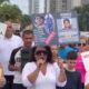 Familiares de jovem morto no Recreio em manifestação na Barra da Tijuca